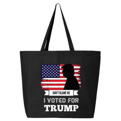 Dont Blame Me I Voted For Trump Distressed Vintage Flag 25L Jumbo Tote