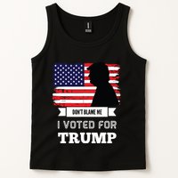 Dont Blame Me I Voted For Trump Distressed Vintage Flag Tank Top