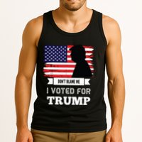 Dont Blame Me I Voted For Trump Distressed Vintage Flag Tank Top