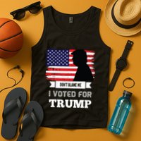 Dont Blame Me I Voted For Trump Distressed Vintage Flag Tank Top