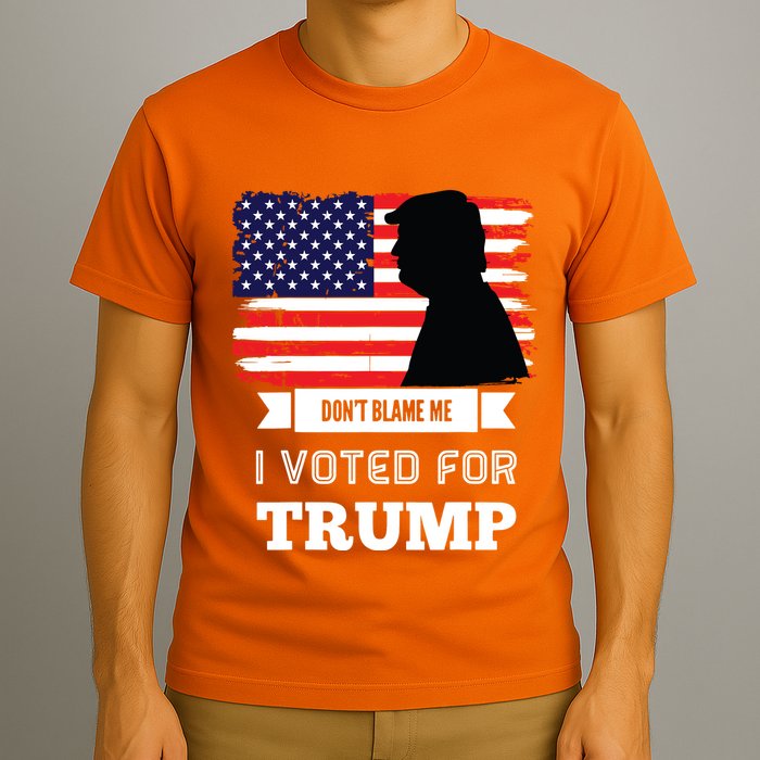 Dont Blame Me I Voted For Trump Distressed Vintage Flag T-Shirt