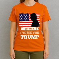 Dont Blame Me I Voted For Trump Distressed Vintage Flag T-Shirt