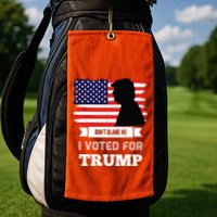 Dont Blame Me I Voted For Trump Distressed Vintage Flag Golf Towel