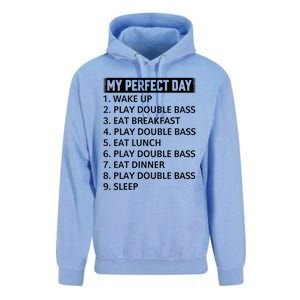 Double Bassist My Perfect Day Double Bass Player Day Plan Gift Unisex Surf Hoodie