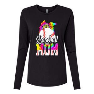 Dye Baseball Mom Baseball Mama Sport MotherS Day Womens Cotton Relaxed Long Sleeve T-Shirt