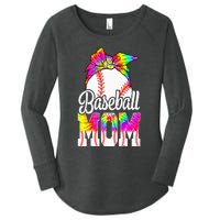 Dye Baseball Mom Baseball Mama Sport MotherS Day Women's Perfect Tri Tunic Long Sleeve Shirt