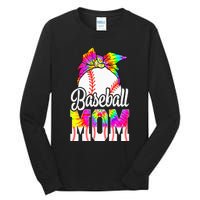 Dye Baseball Mom Baseball Mama Sport MotherS Day Tall Long Sleeve T-Shirt