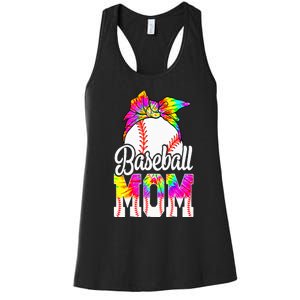 Dye Baseball Mom Baseball Mama Sport MotherS Day Women's Racerback Tank