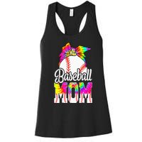 Dye Baseball Mom Baseball Mama Sport MotherS Day Women's Racerback Tank