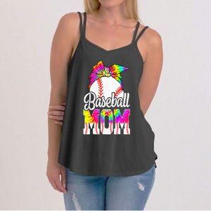 Dye Baseball Mom Baseball Mama Sport MotherS Day Women's Strappy Tank