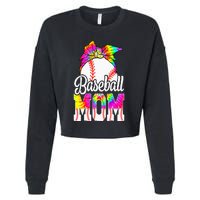 Dye Baseball Mom Baseball Mama Sport MotherS Day Cropped Pullover Crew