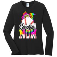 Dye Baseball Mom Baseball Mama Sport MotherS Day Ladies Long Sleeve Shirt