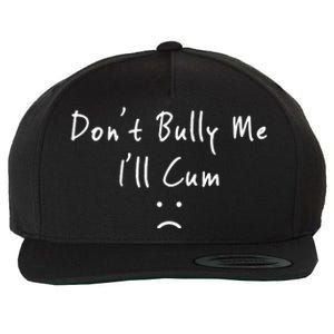 Don't Bully Me I Will Cum Wool Snapback Cap