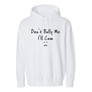 Don't Bully Me I Will Cum Garment-Dyed Fleece Hoodie