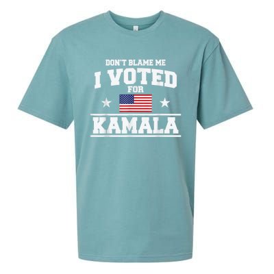 Dont Blame Me I Voted For Kamala Pro Harris Supporter Sueded Cloud Jersey T-Shirt