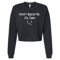 Dont Bull Me Ill Come Funny Sarcastic Cropped Pullover Crew