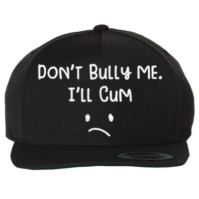 Dont Bull Me Ill Come Funny Sarcastic Wool Snapback Cap