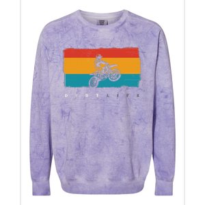 Dirt Bike Motocross Colorblast Crewneck Sweatshirt