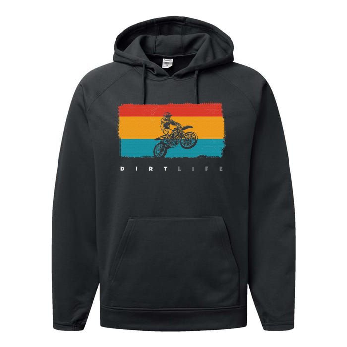 Dirt Bike Motocross Performance Fleece Hoodie