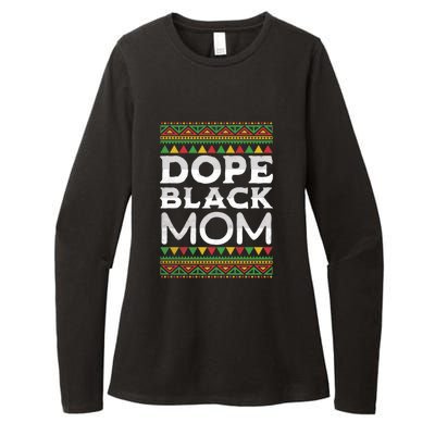 Dope Black Mom African American Juneteenth Mothers Day Gift Womens CVC Long Sleeve Shirt