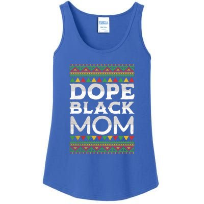 Dope Black Mom African American Juneteenth Mothers Day Gift Ladies Essential Tank