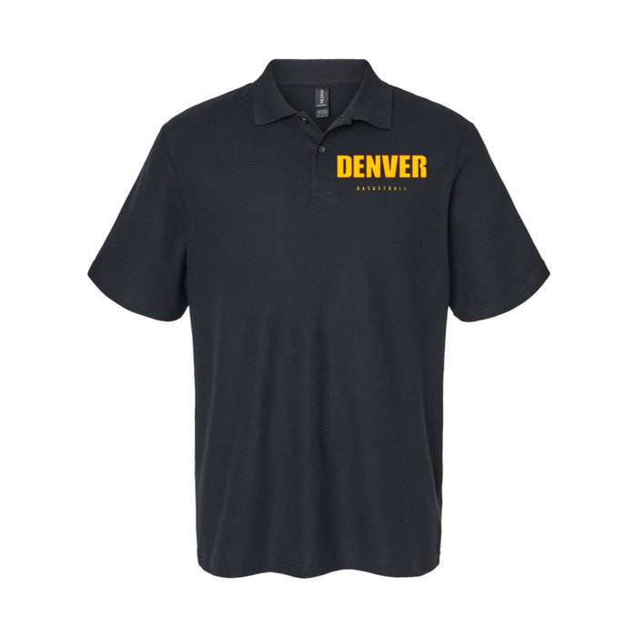 Denver Basketball Mile City High Colorado Practice Jersey Softstyle Adult Sport Polo