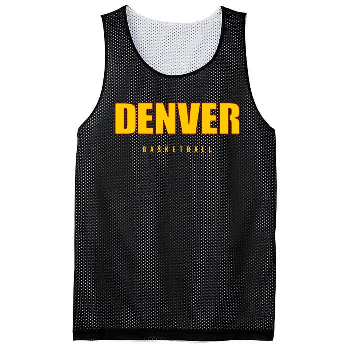 Denver Basketball Mile City High Colorado Practice Jersey Mesh Reversible Basketball Jersey Tank