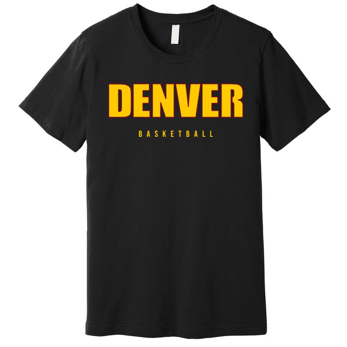 Denver Basketball Mile City High Colorado Practice Jersey Premium T-Shirt