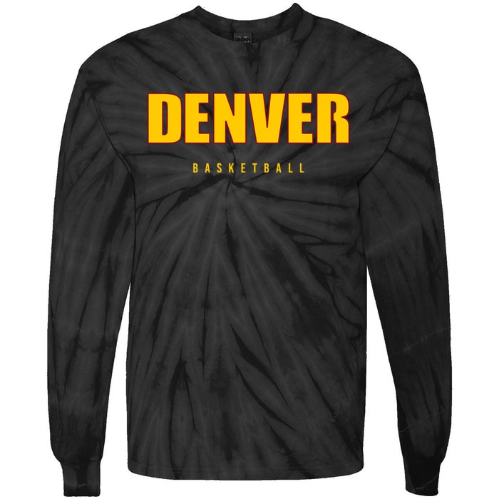 Denver Basketball Mile City High Colorado Practice Jersey Tie-Dye Long Sleeve Shirt