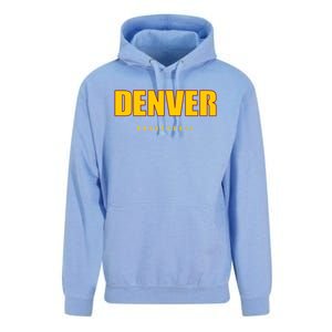 Denver Basketball Mile City High Colorado Practice Jersey Unisex Surf Hoodie