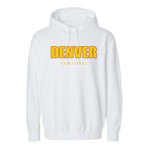 Denver Basketball Mile City High Colorado Practice Jersey Garment-Dyed Fleece Hoodie