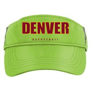 Denver Basketball Mile City High Colorado Practice Jersey Adult Drive Performance Visor