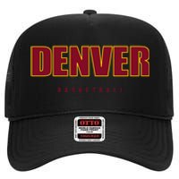 Denver Basketball Mile City High Colorado Practice Jersey High Crown Mesh Back Trucker Hat