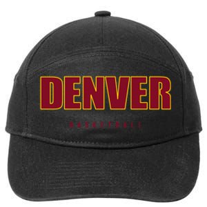 Denver Basketball Mile City High Colorado Practice Jersey 7-Panel Snapback Hat