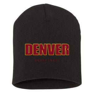 Denver Basketball Mile City High Colorado Practice Jersey Short Acrylic Beanie