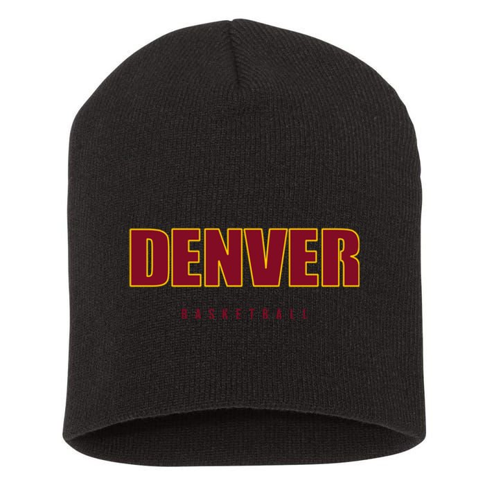 Denver Basketball Mile City High Colorado Practice Jersey Short Acrylic Beanie