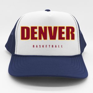 Denver Basketball Mile City High Colorado Practice Jersey Trucker Hat