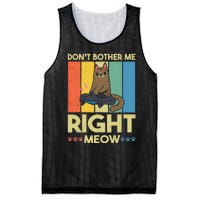 DonT Bother Me Right Meow Funny Video Gamer And Cat Lover Mesh Reversible Basketball Jersey Tank