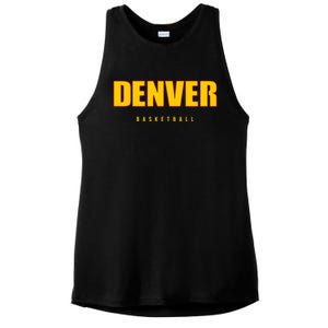 Denver Basketball Mile City High Colorado Practice Jersey Ladies PosiCharge Tri-Blend Wicking Tank