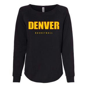 Denver Basketball Mile City High Colorado Practice Jersey Womens California Wash Sweatshirt