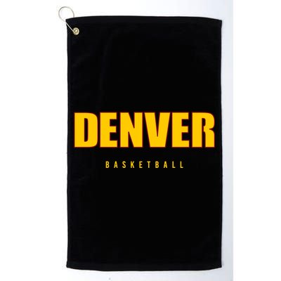 Denver Basketball Mile City High Colorado Practice Jersey Golf Towel
