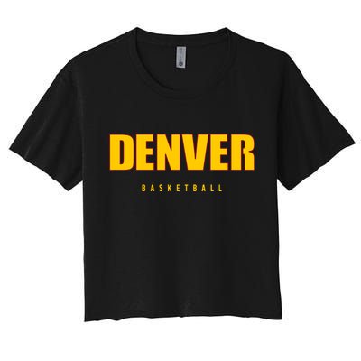 Denver Basketball Mile City High Colorado Practice Jersey Crop Top