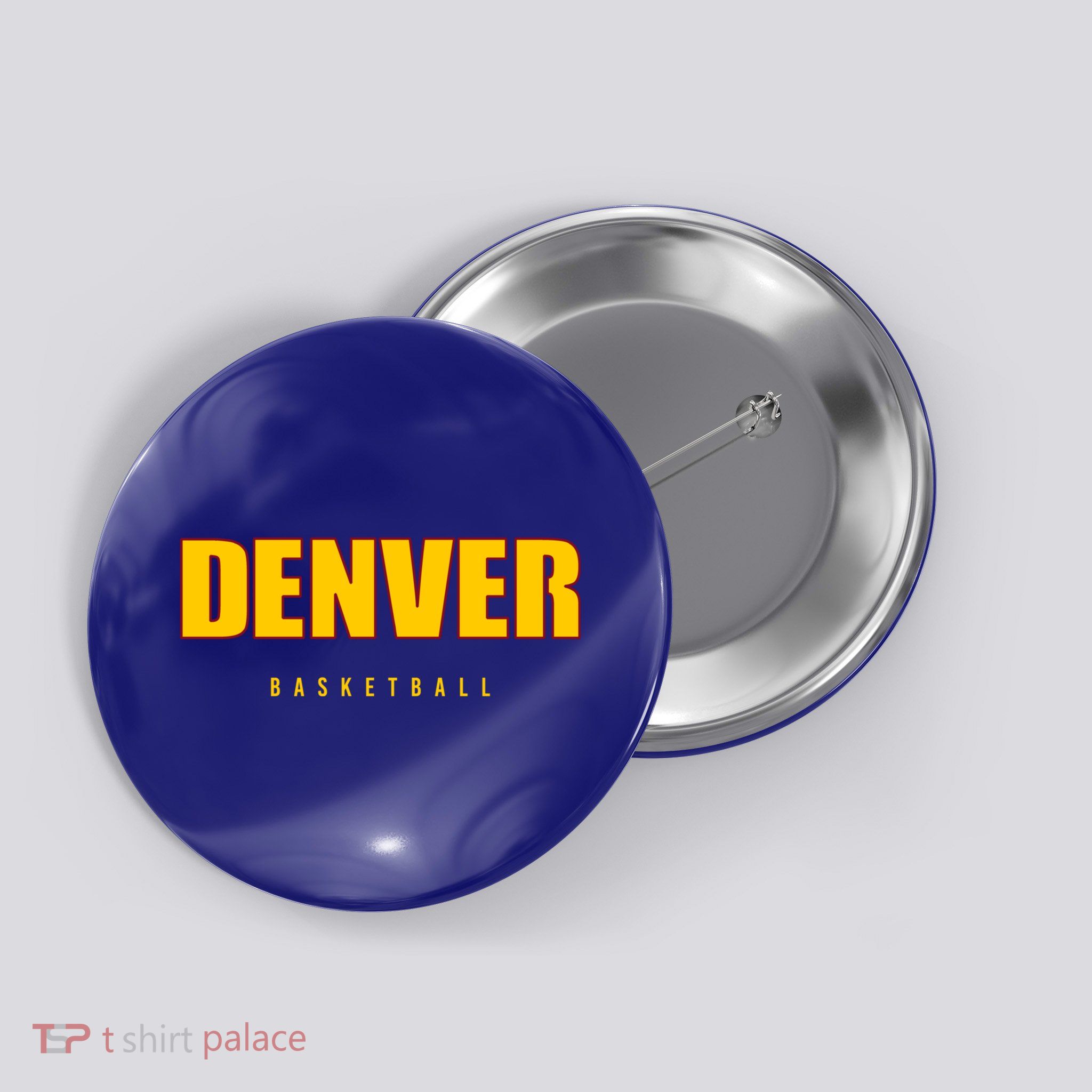 Denver Basketball Mile City High Colorado Practice Jersey Button