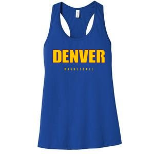 Denver Basketball Mile City High Colorado Practice Jersey Women's Racerback Tank