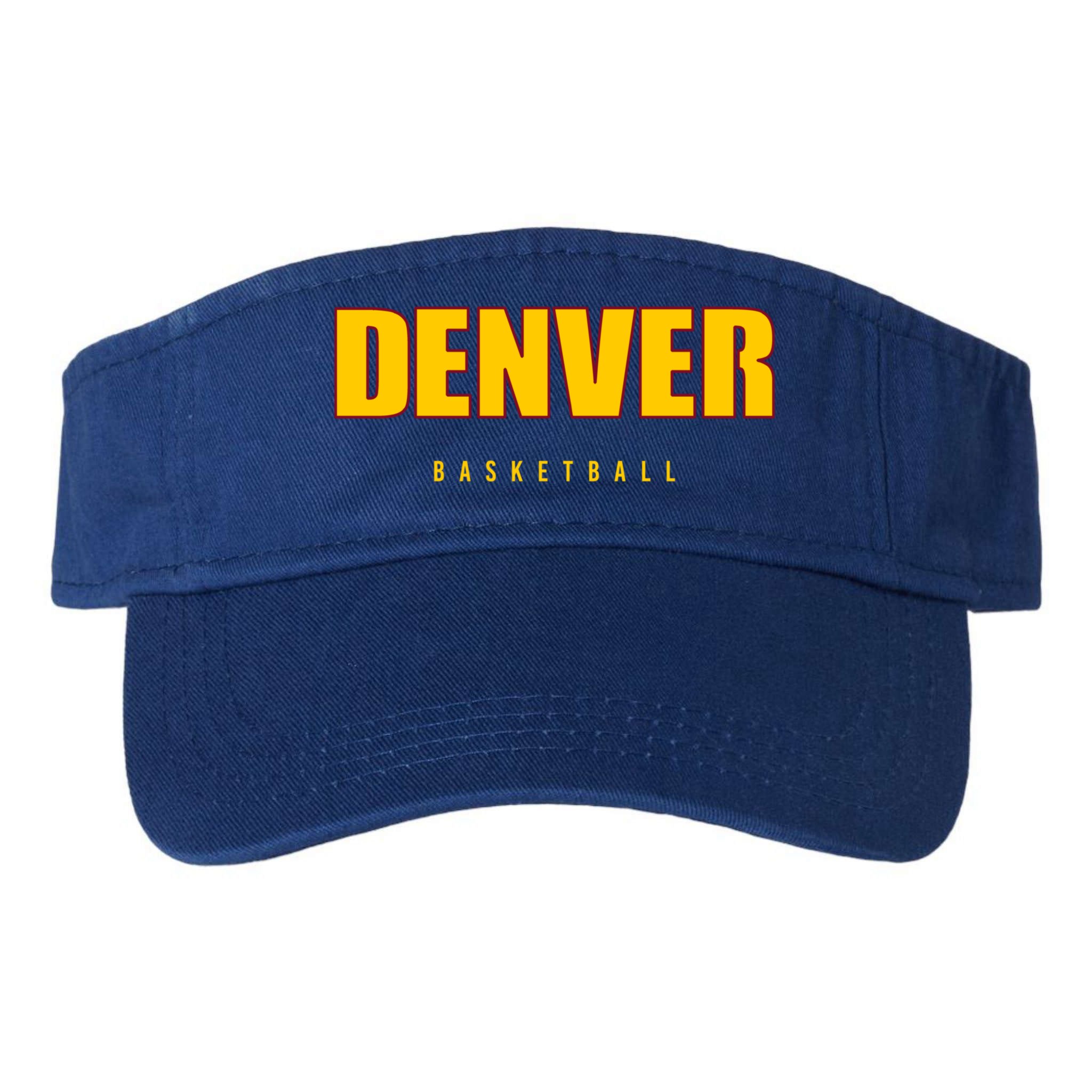 Denver Basketball Mile City High Colorado Practice Jersey Visor