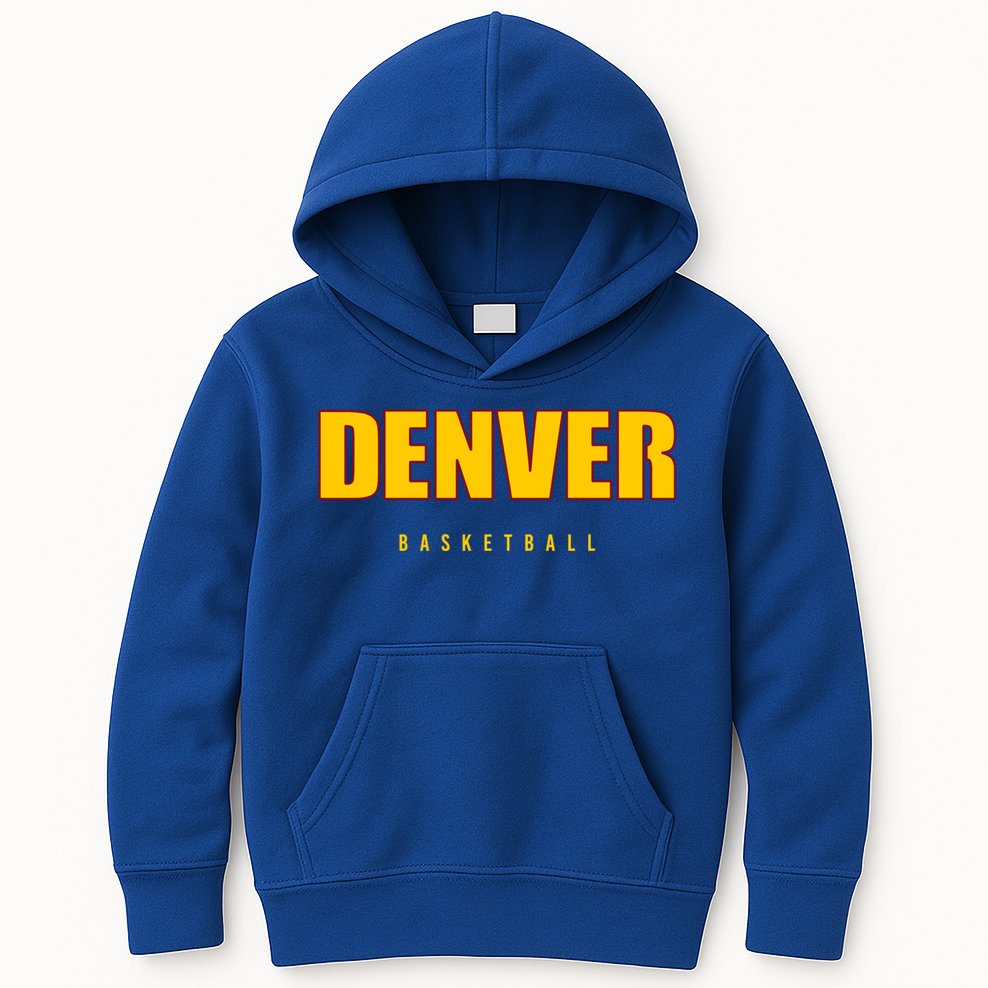 Denver Basketball Mile City High Colorado Practice Jersey Kids Hoodie
