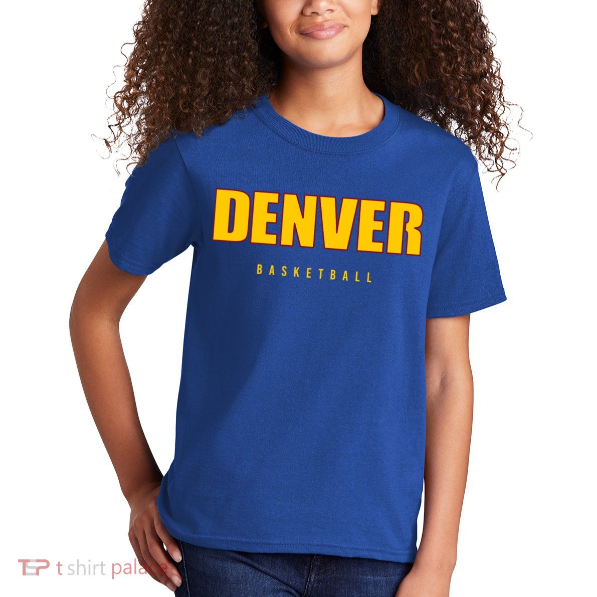 Denver Basketball Mile City High Colorado Practice Jersey Kids T-Shirt
