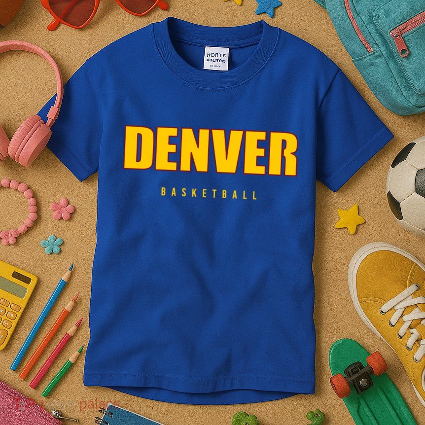 Denver Basketball Mile City High Colorado Practice Jersey Kids T-Shirt