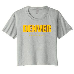 Denver Basketball Mile City High Colorado Practice Jersey Women's Crop Top Tee