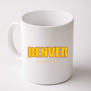 Denver Basketball Mile City High Colorado Practice Jersey Coffee Mug